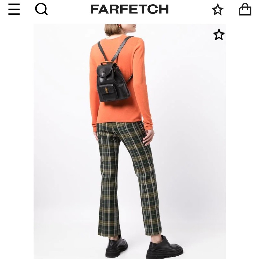 Gucci bamboo backpack